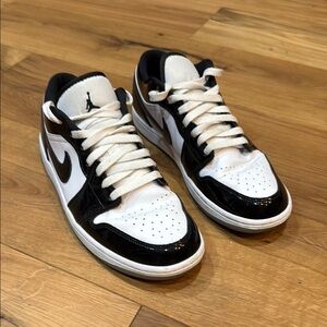 Jordan Black and White High-Top Sneakers